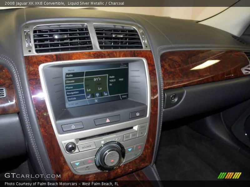 Liquid Silver Metallic / Charcoal 2008 Jaguar XK XK8 Convertible