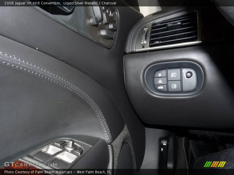 Liquid Silver Metallic / Charcoal 2008 Jaguar XK XK8 Convertible