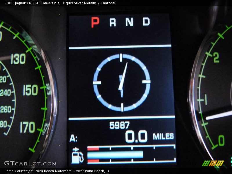 Liquid Silver Metallic / Charcoal 2008 Jaguar XK XK8 Convertible