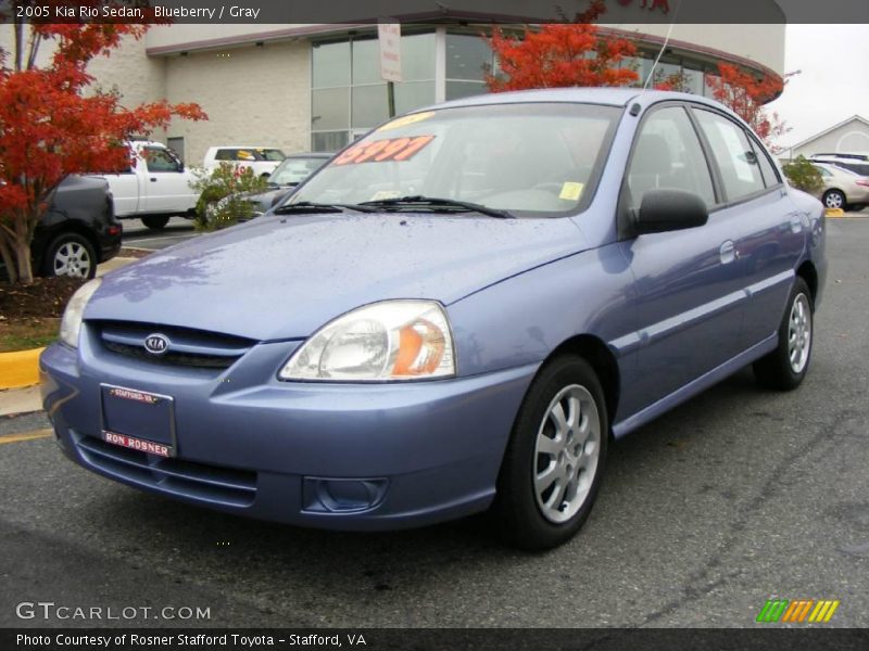 Blueberry / Gray 2005 Kia Rio Sedan