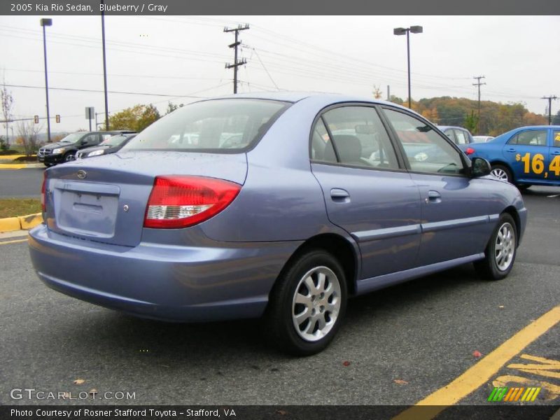 Blueberry / Gray 2005 Kia Rio Sedan