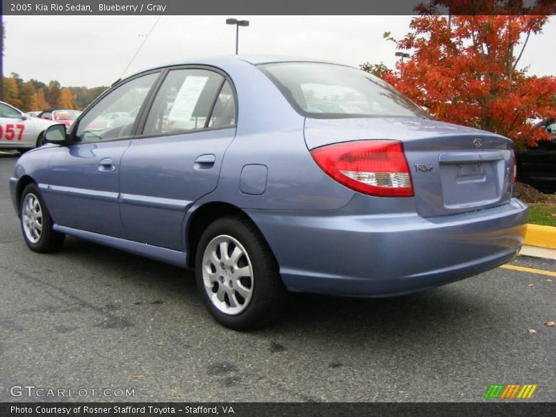 Blueberry / Gray 2005 Kia Rio Sedan