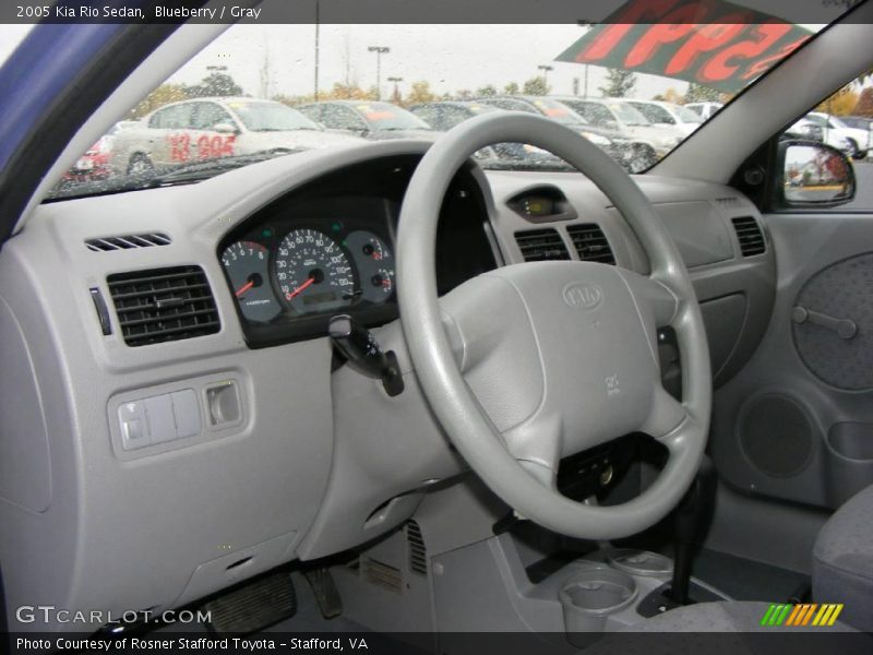 Blueberry / Gray 2005 Kia Rio Sedan
