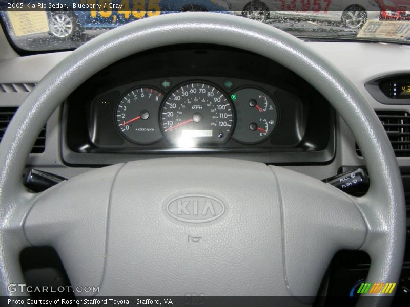 Blueberry / Gray 2005 Kia Rio Sedan