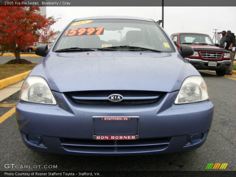 Blueberry / Gray 2005 Kia Rio Sedan