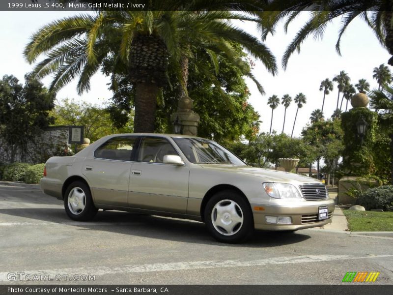 Mystic Gold Metallic / Ivory 1999 Lexus LS 400
