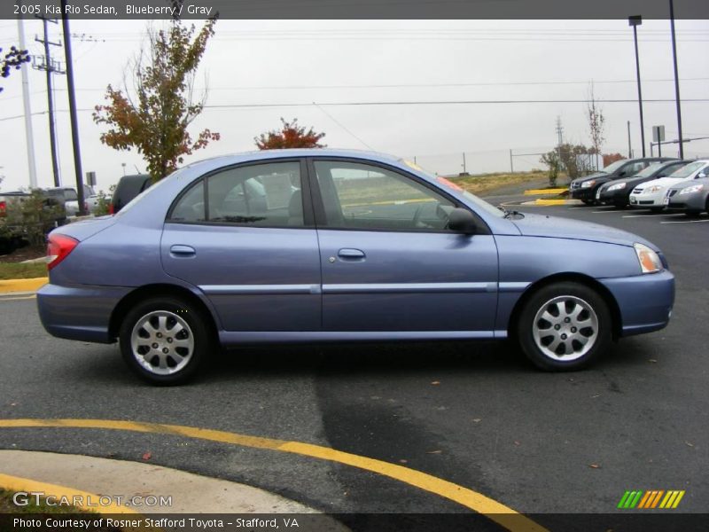 Blueberry / Gray 2005 Kia Rio Sedan