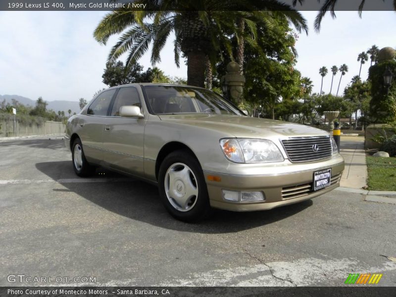 Mystic Gold Metallic / Ivory 1999 Lexus LS 400