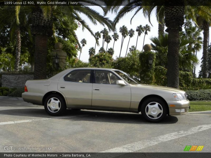 Mystic Gold Metallic / Ivory 1999 Lexus LS 400