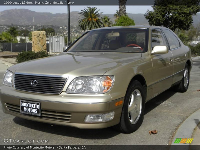 Mystic Gold Metallic / Ivory 1999 Lexus LS 400