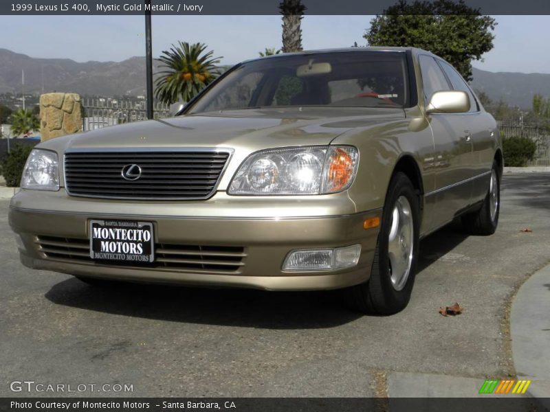 Mystic Gold Metallic / Ivory 1999 Lexus LS 400