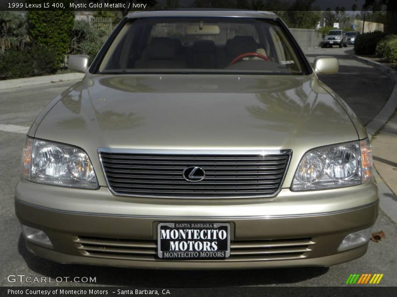 Mystic Gold Metallic / Ivory 1999 Lexus LS 400