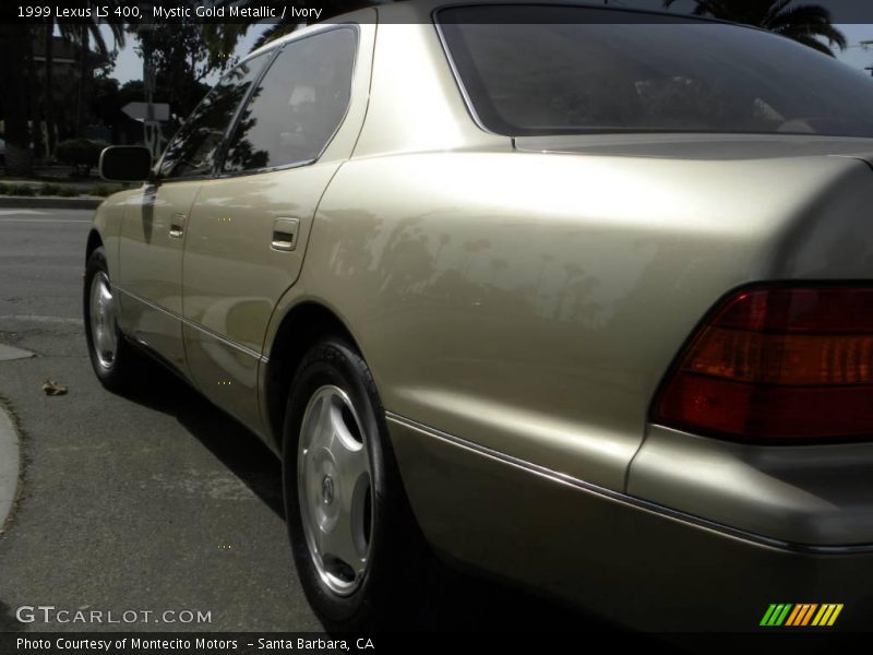 Mystic Gold Metallic / Ivory 1999 Lexus LS 400