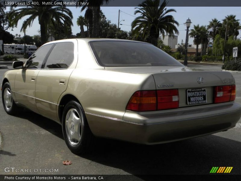 Mystic Gold Metallic / Ivory 1999 Lexus LS 400