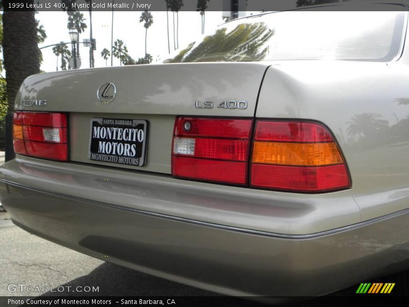 Mystic Gold Metallic / Ivory 1999 Lexus LS 400
