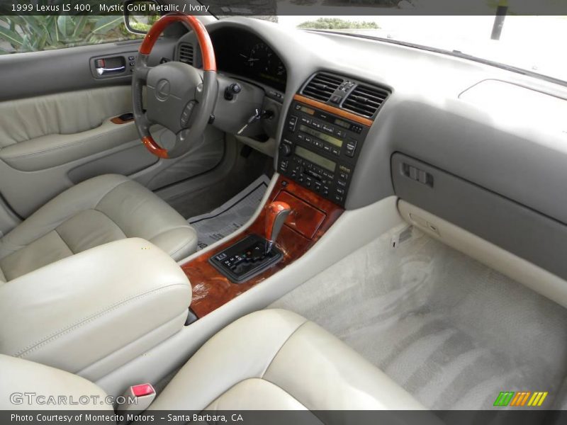 Mystic Gold Metallic / Ivory 1999 Lexus LS 400