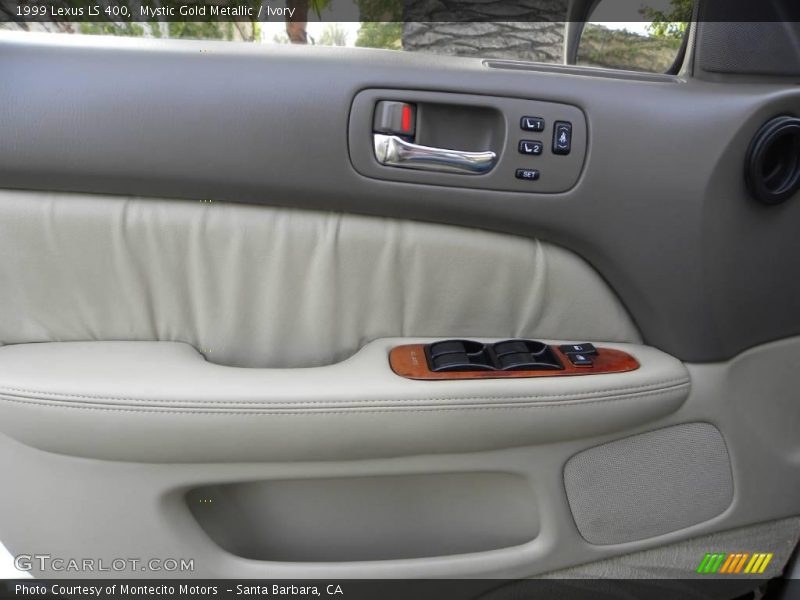 Mystic Gold Metallic / Ivory 1999 Lexus LS 400