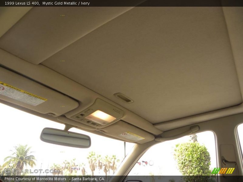 Mystic Gold Metallic / Ivory 1999 Lexus LS 400