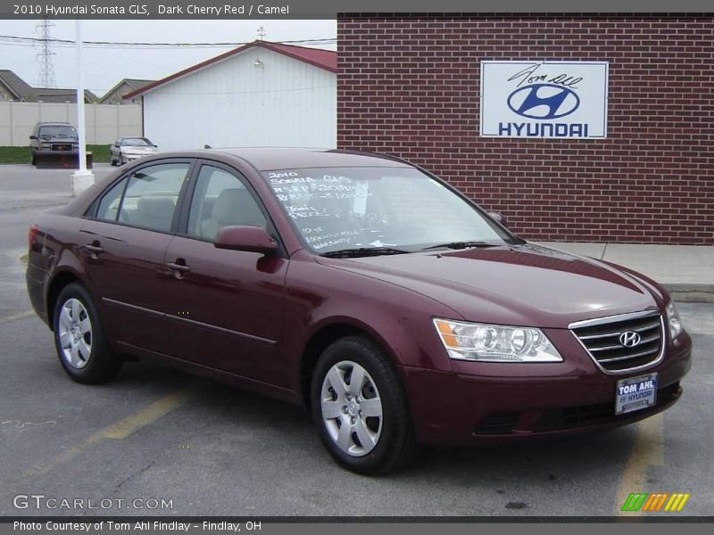 Dark Cherry Red / Camel 2010 Hyundai Sonata GLS