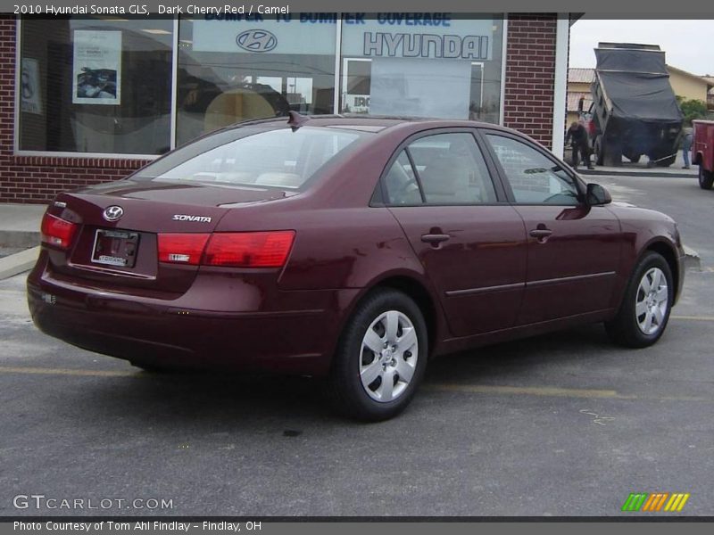 Dark Cherry Red / Camel 2010 Hyundai Sonata GLS