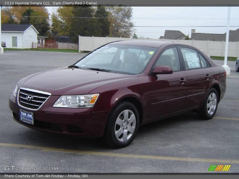 Dark Cherry Red / Camel 2010 Hyundai Sonata GLS