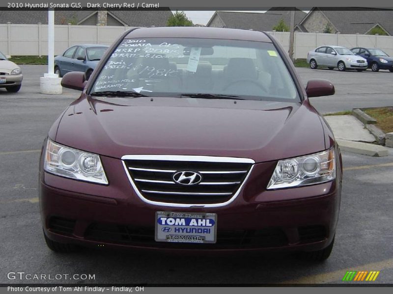 Dark Cherry Red / Camel 2010 Hyundai Sonata GLS