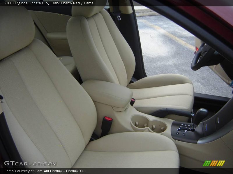 Dark Cherry Red / Camel 2010 Hyundai Sonata GLS