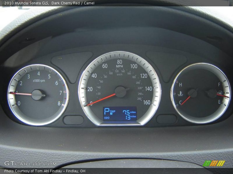 Dark Cherry Red / Camel 2010 Hyundai Sonata GLS