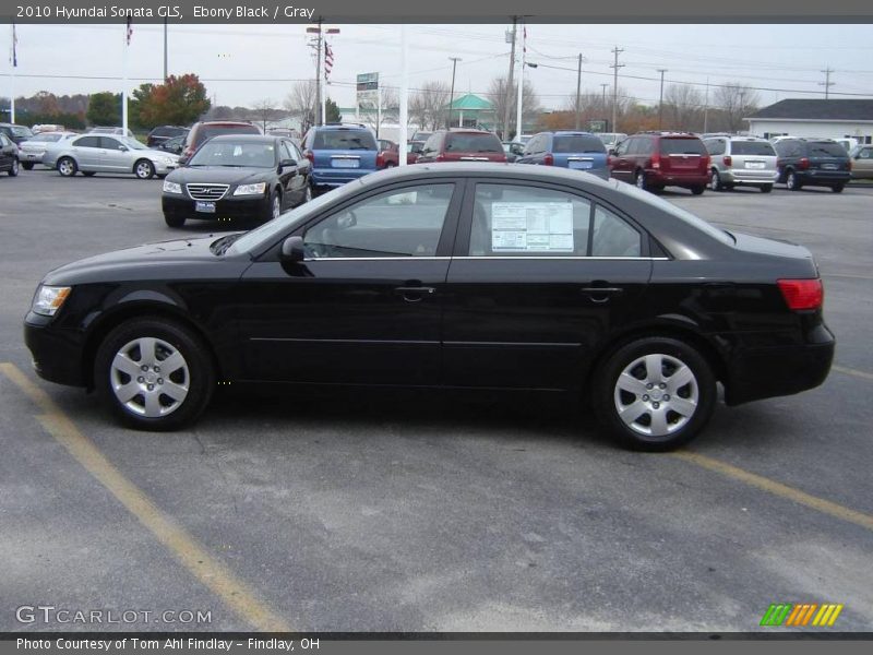 Ebony Black / Gray 2010 Hyundai Sonata GLS