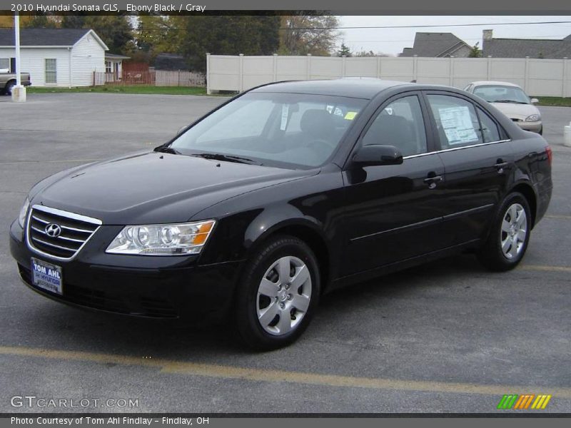 Ebony Black / Gray 2010 Hyundai Sonata GLS