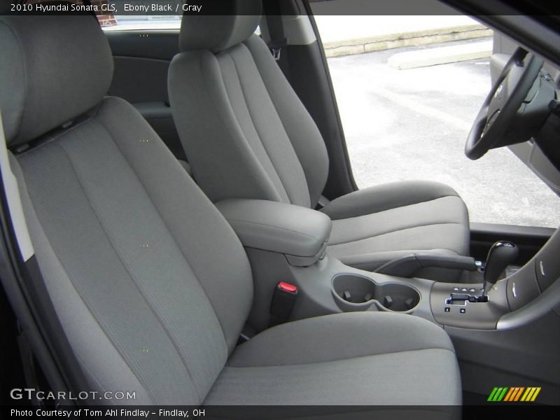 Ebony Black / Gray 2010 Hyundai Sonata GLS
