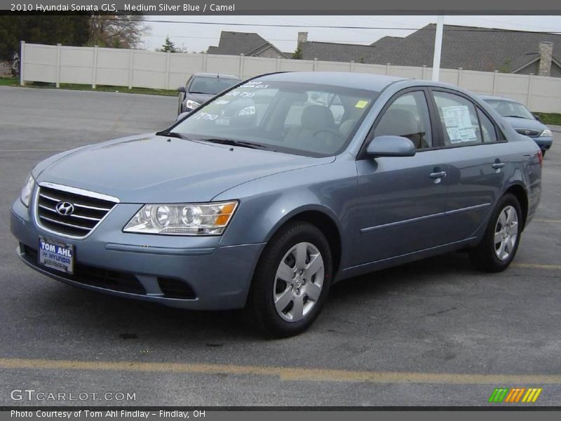 Medium Silver Blue / Camel 2010 Hyundai Sonata GLS