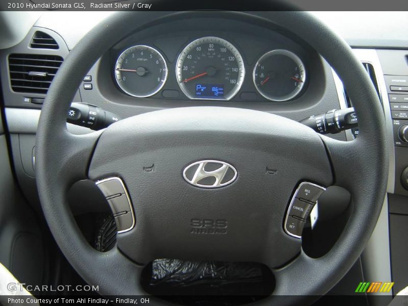 Radiant Silver / Gray 2010 Hyundai Sonata GLS