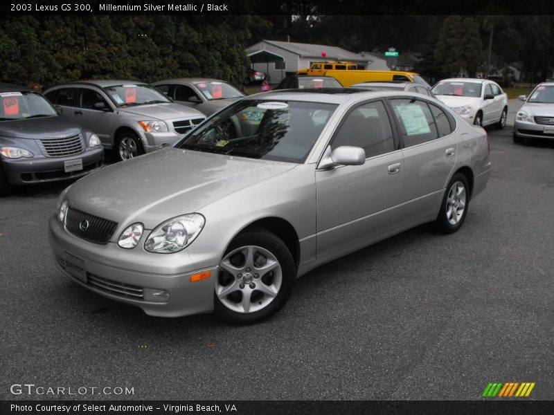 Millennium Silver Metallic / Black 2003 Lexus GS 300