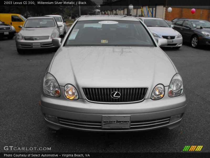 Millennium Silver Metallic / Black 2003 Lexus GS 300