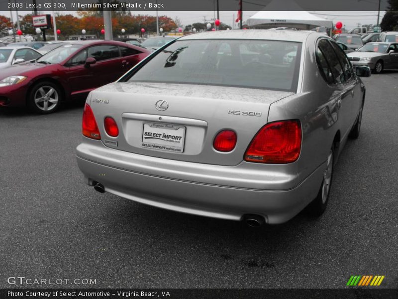 Millennium Silver Metallic / Black 2003 Lexus GS 300