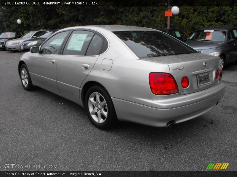 Millennium Silver Metallic / Black 2003 Lexus GS 300