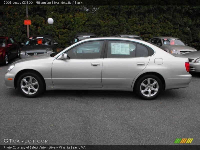 Millennium Silver Metallic / Black 2003 Lexus GS 300
