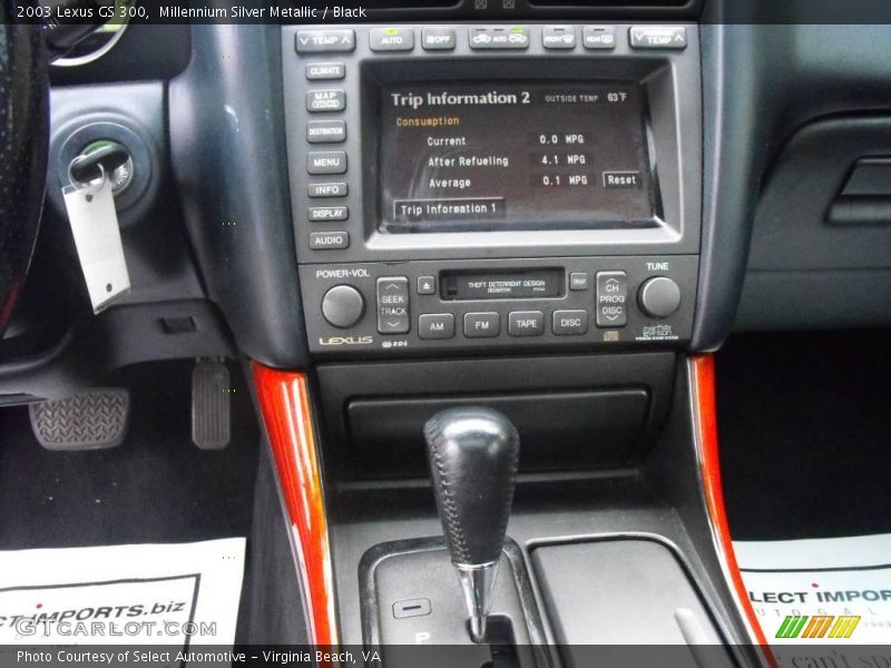 Millennium Silver Metallic / Black 2003 Lexus GS 300