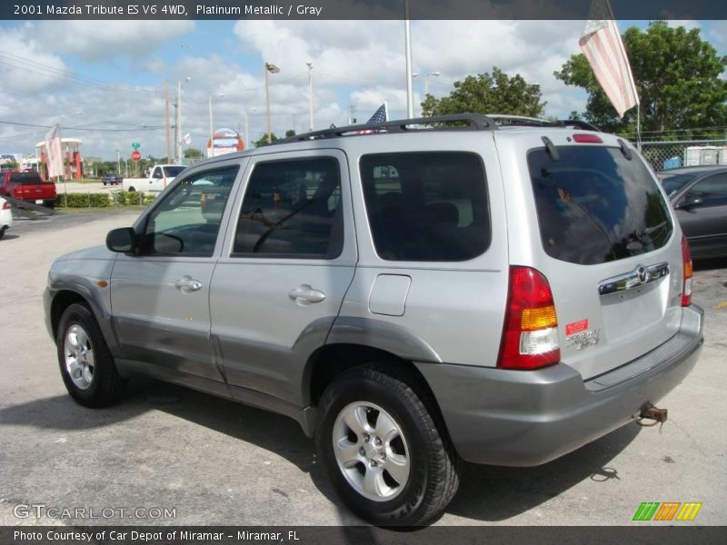 Platinum Metallic / Gray 2001 Mazda Tribute ES V6 4WD