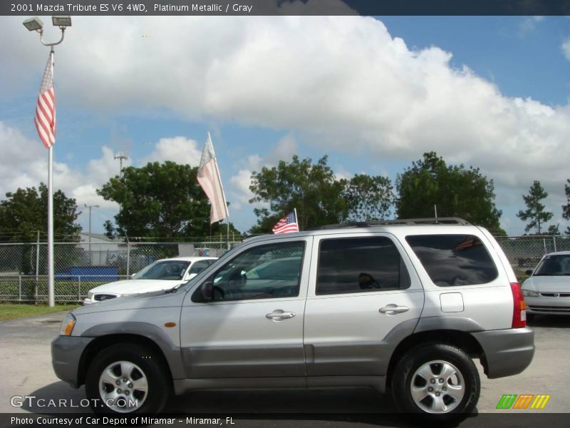 Platinum Metallic / Gray 2001 Mazda Tribute ES V6 4WD