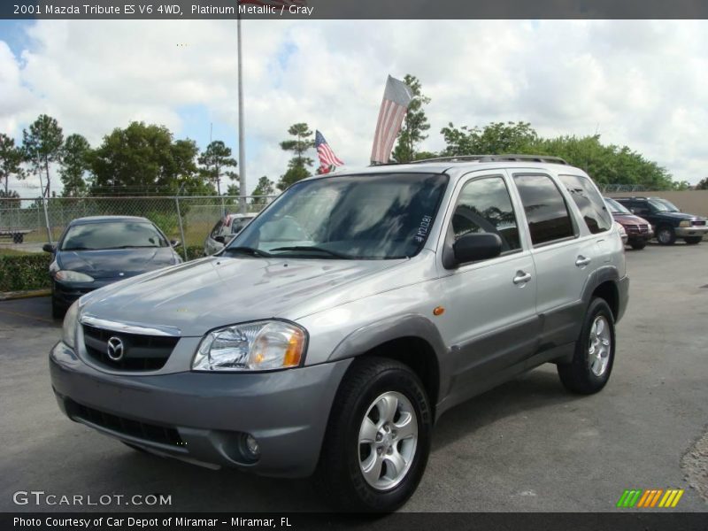 Platinum Metallic / Gray 2001 Mazda Tribute ES V6 4WD