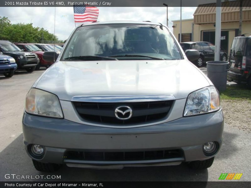 Platinum Metallic / Gray 2001 Mazda Tribute ES V6 4WD