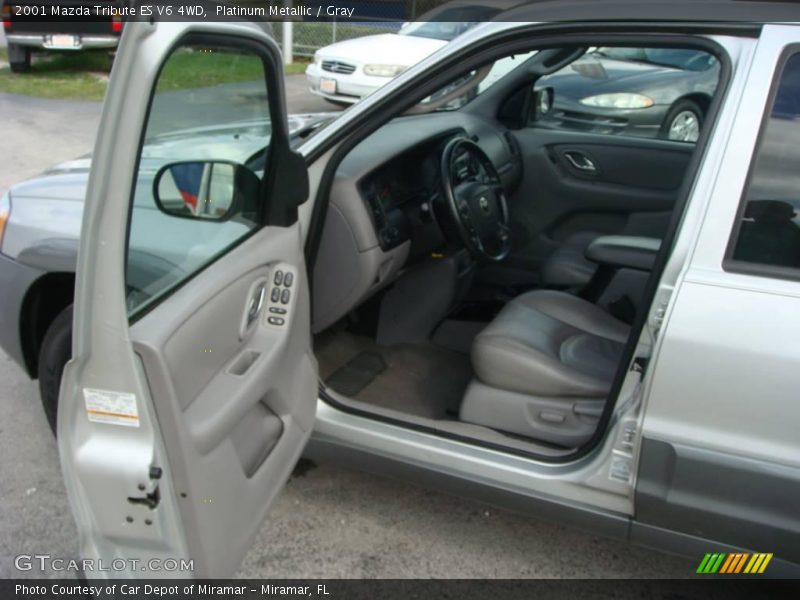 Platinum Metallic / Gray 2001 Mazda Tribute ES V6 4WD
