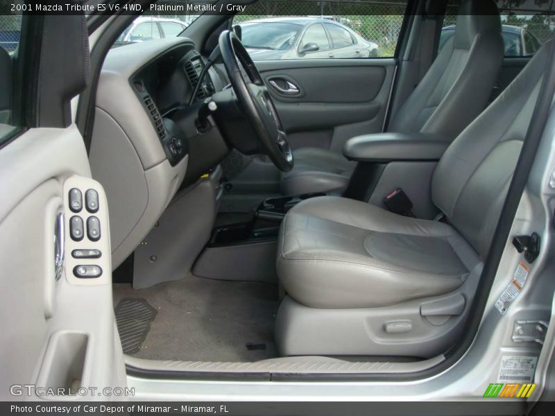 Platinum Metallic / Gray 2001 Mazda Tribute ES V6 4WD
