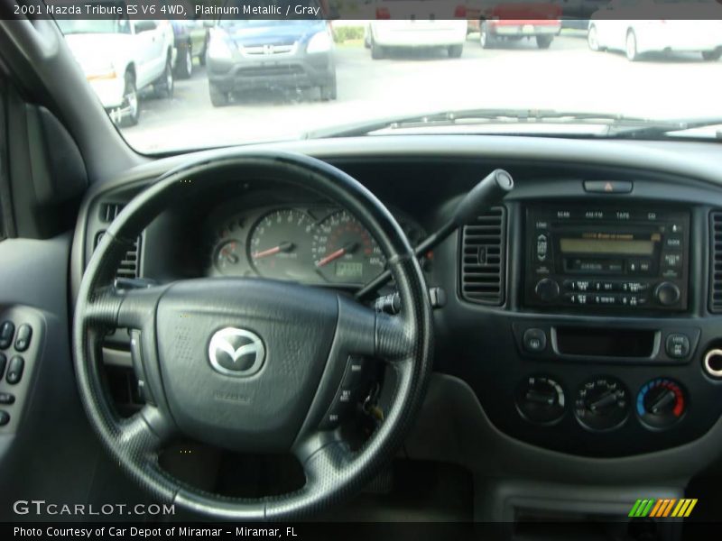 Platinum Metallic / Gray 2001 Mazda Tribute ES V6 4WD