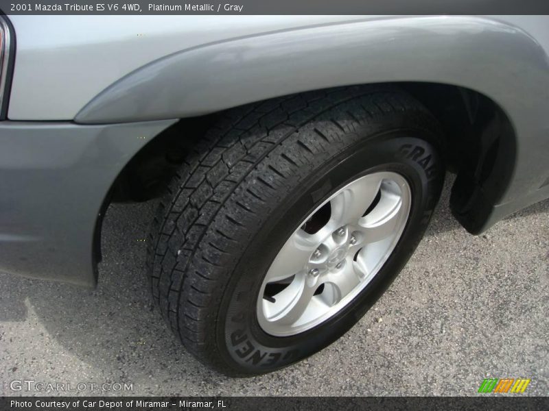Platinum Metallic / Gray 2001 Mazda Tribute ES V6 4WD
