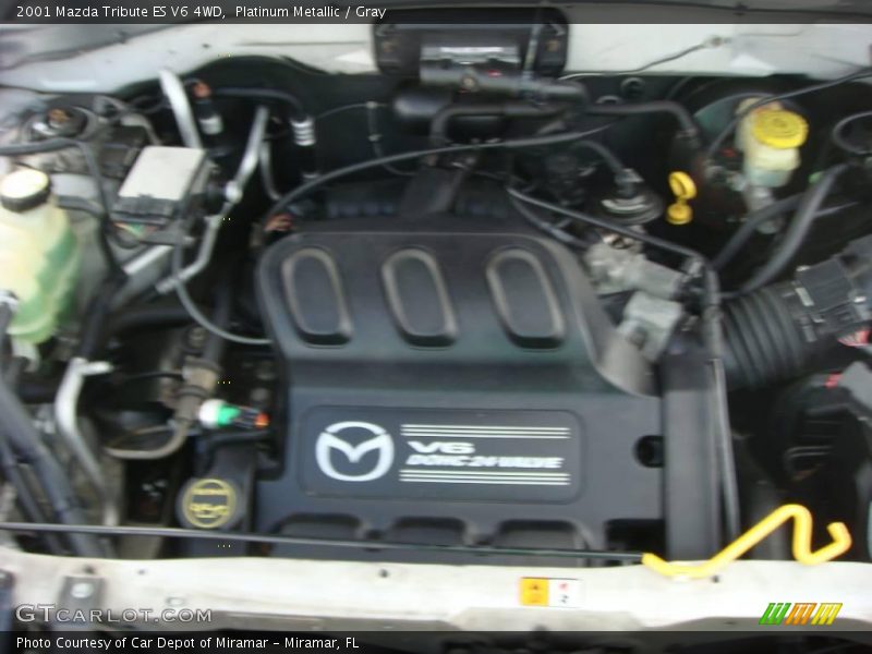 Platinum Metallic / Gray 2001 Mazda Tribute ES V6 4WD