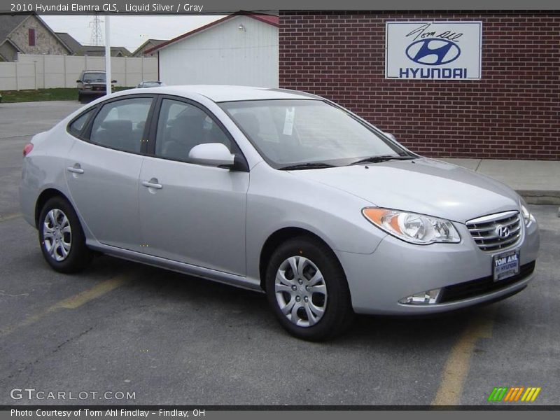 Liquid Silver / Gray 2010 Hyundai Elantra GLS