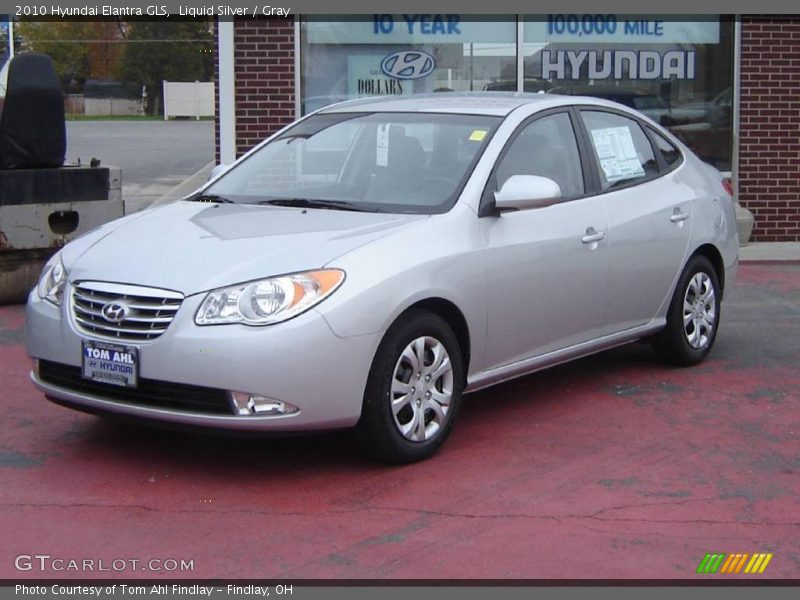 Liquid Silver / Gray 2010 Hyundai Elantra GLS